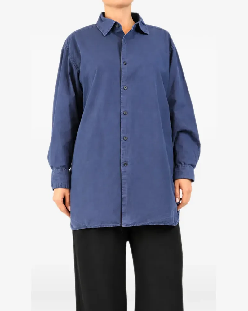 Casey Casey cotton long-sleeve shirt - Blau Blau