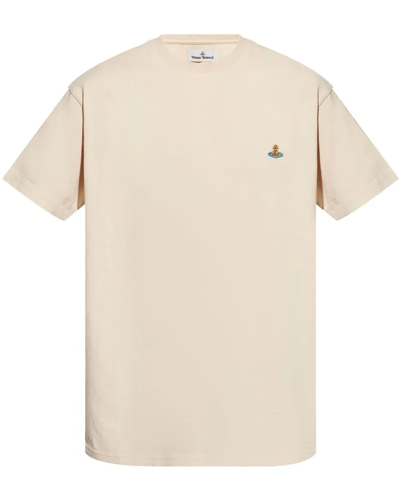 Vivienne Westwood T-Shirt mit Logo-Stickerei - Nude Nude