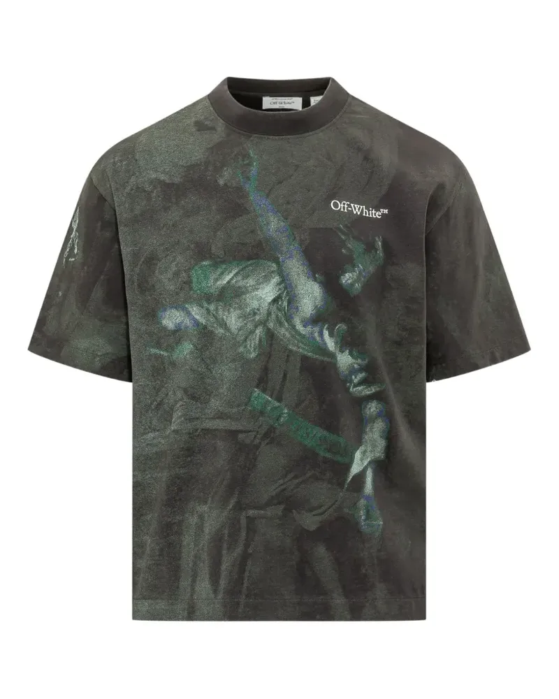 OFF-WHITE Caravaggio-print Arrows T-shirt - Grün Grün