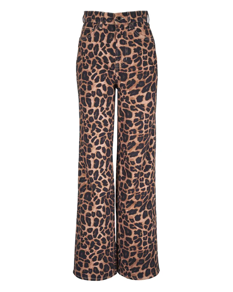 Veronica Beard Taylor leopard-print jeans - Braun Braun