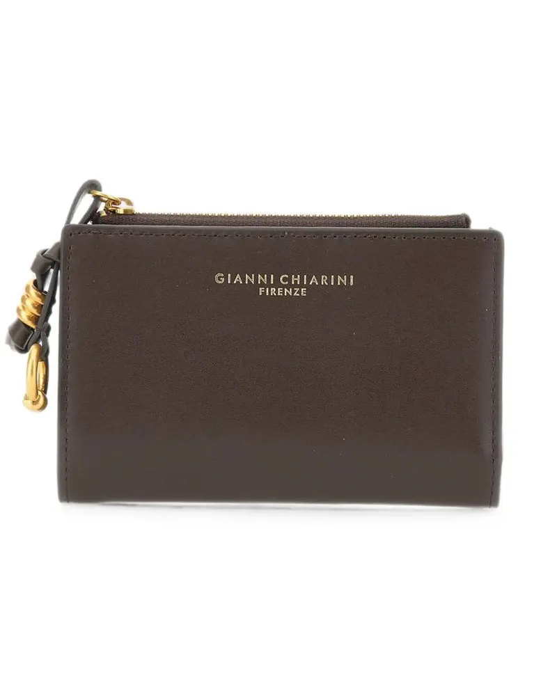 Gianni Chiarini logo-print leather wallet - Braun Braun