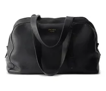 Reisetasche aus Leder - Schwarz