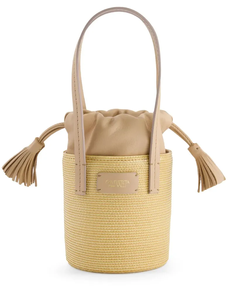 Giambattista Valli Strandtasche mit Logo-Patch - Nude Nude