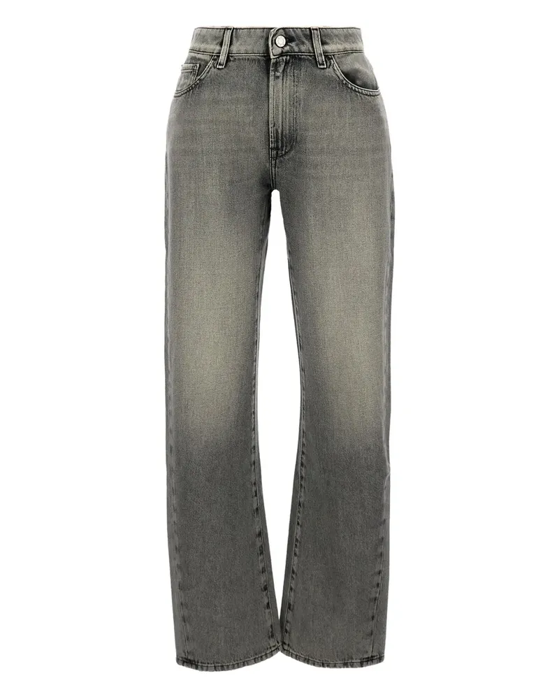 3x1 Five-Pocket-Jeans aus Baumwolle - Grau Grau