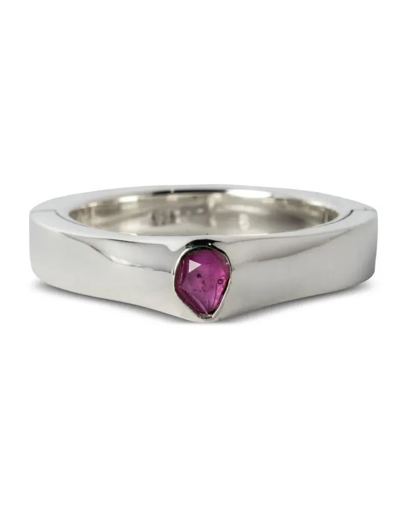 Parts Of Four Sistema Ring aus Sterlingsilber mit Rubin Silber