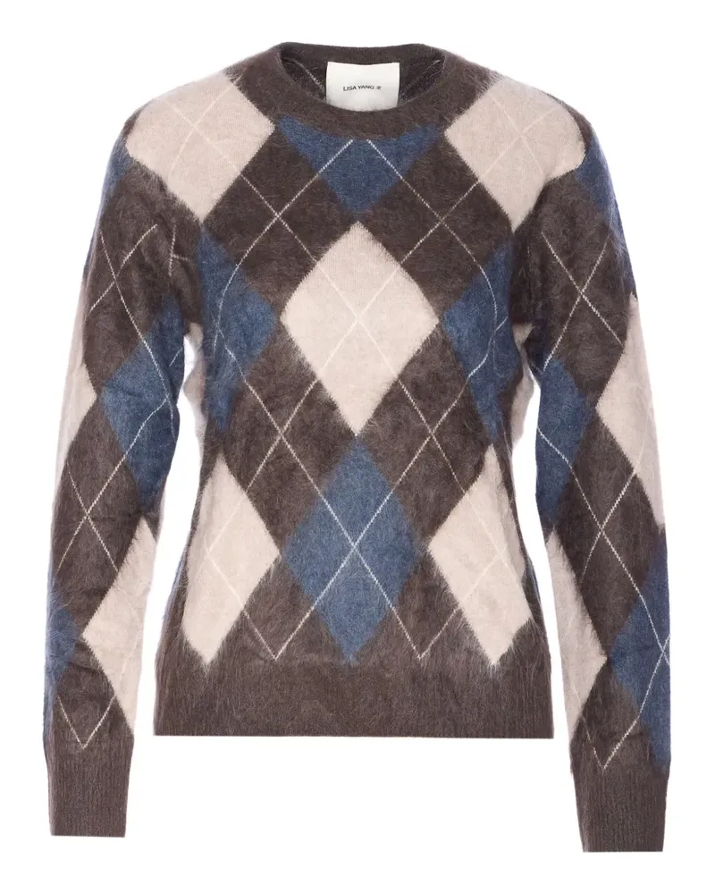 Lisa Yang Margy Pullover mit Argyle-Muster - Braun Braun