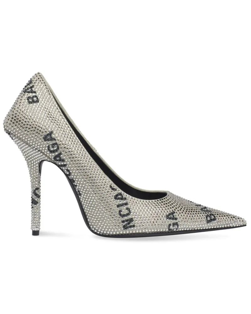 Balenciaga Square Knife Pumps 110mm - Silber Silber