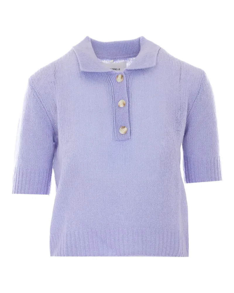 Lisa Yang Masy knitted polo - Violett Violett