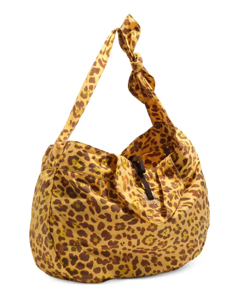 BIMBA Y LOLA Schultertasche mit Leoparden-Print - Gelb Gelb