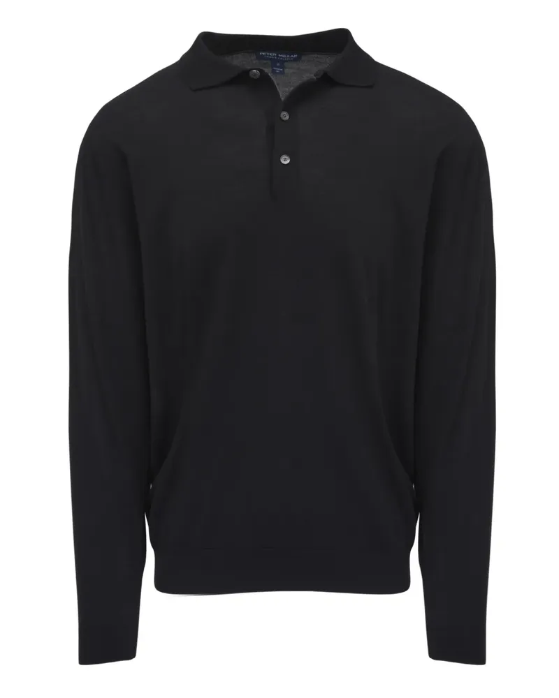 Peter Millar Pullover mit Polokragen - Schwarz Schwarz