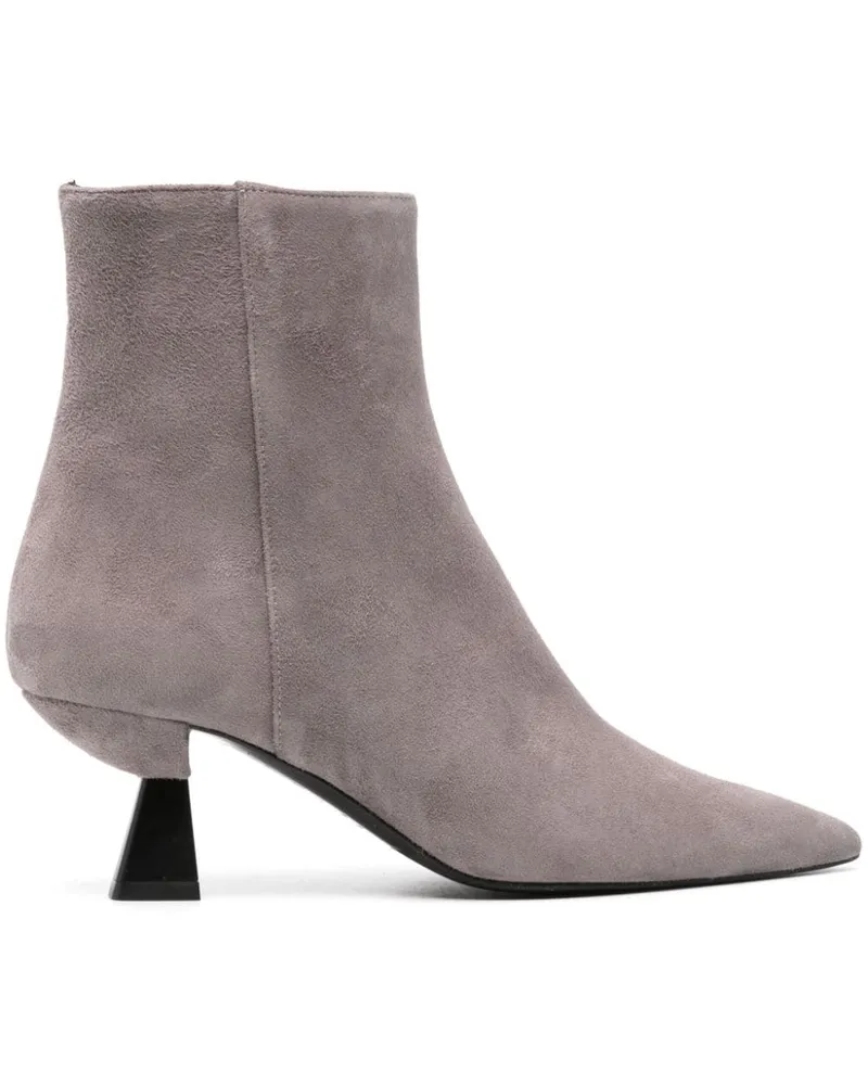 FESTA Milano Stiefeletten aus Wildleder 65mm - Grau Grau