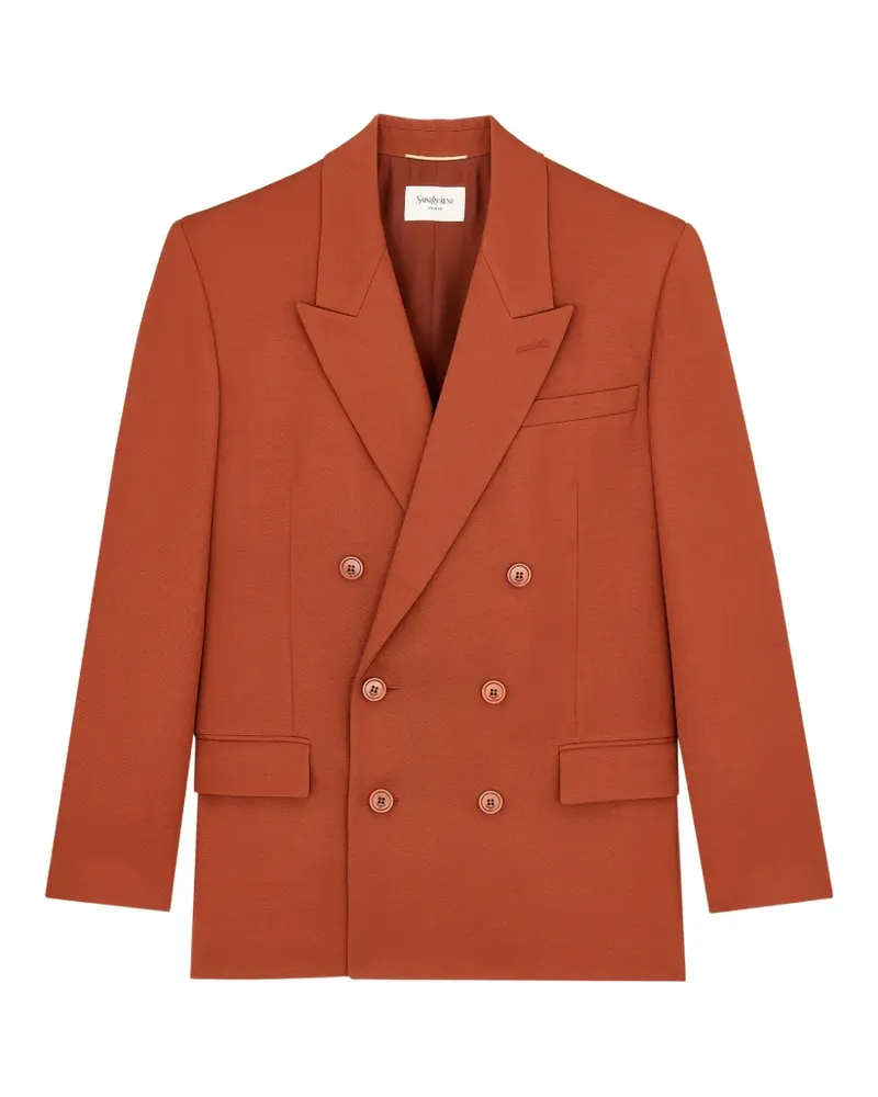 Saint Laurent double-breasted blazer - Orange Orange