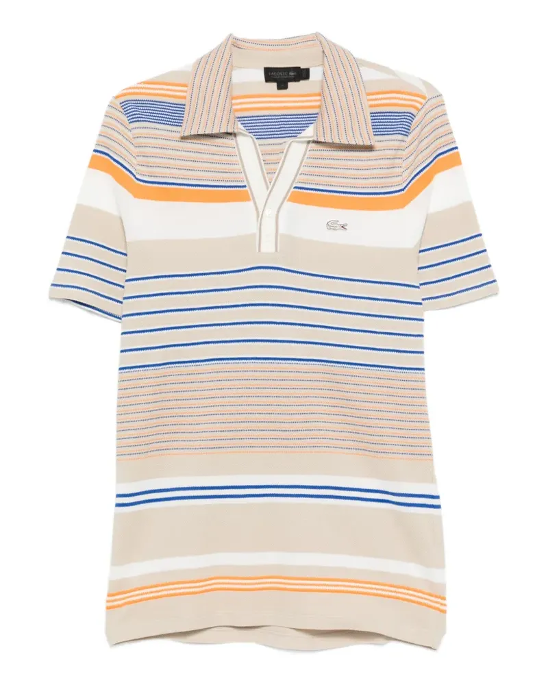 Lacoste striped polo shirt - Nude Nude