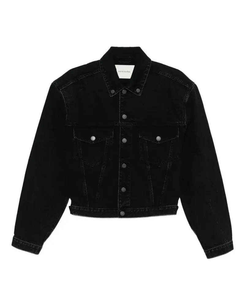 Entire Studios Shrunken denim jacket - Schwarz Schwarz