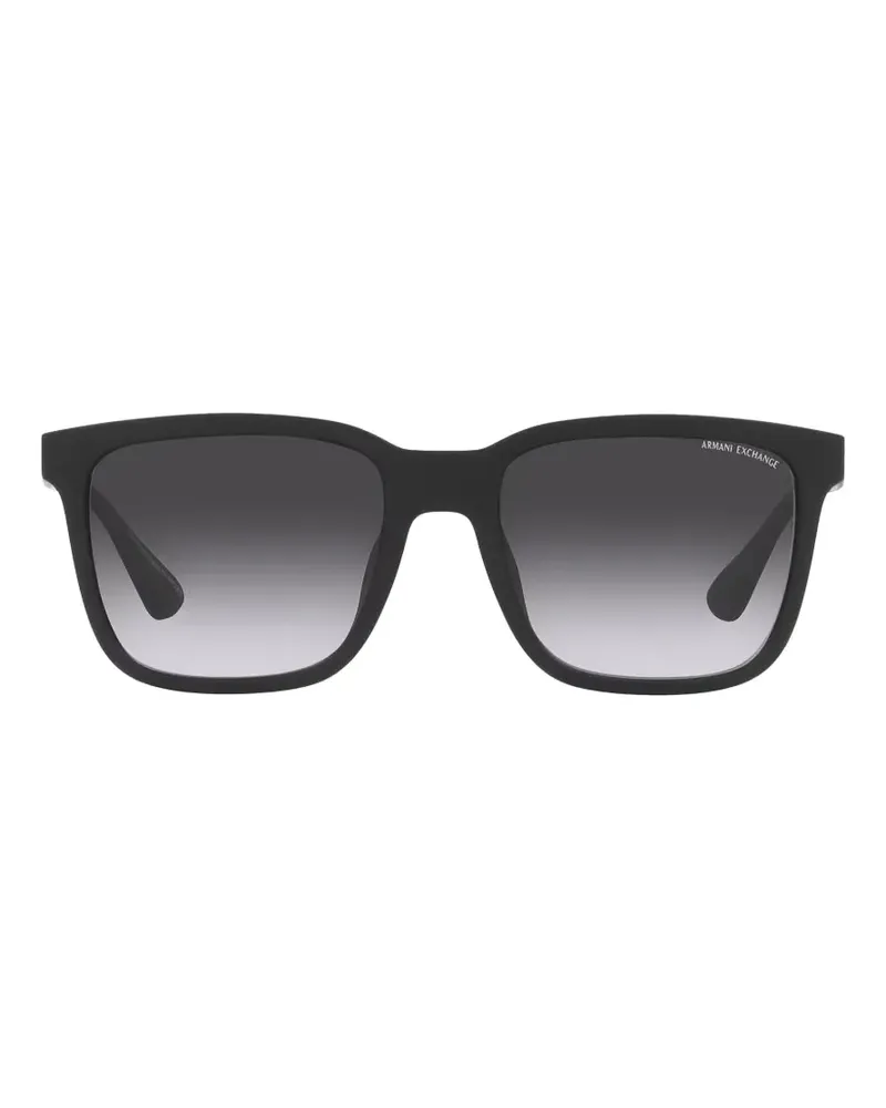 Armani Exchange Sonnenbrille mit eckigem Gestell - Schwarz Schwarz