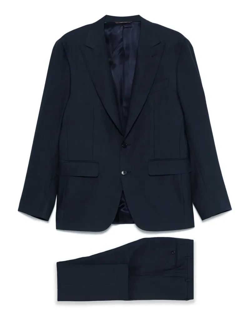 Canali Einreihiger Anzug - Blau Blau