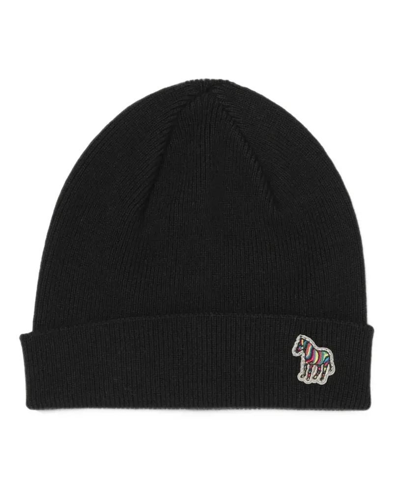 Paul Smith Hut mit Zebra-Logo - Schwarz Schwarz