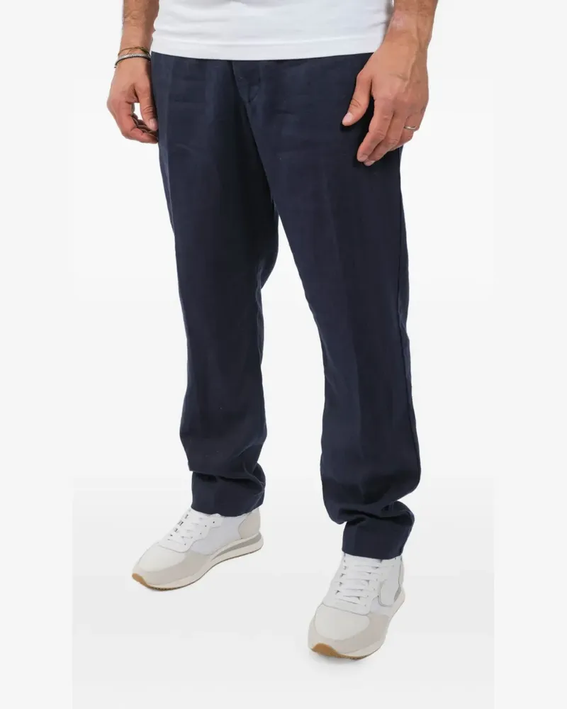 NN 07 Hose aus Leinen - Blau Blau