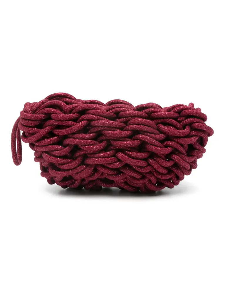 Alienina Gewebte Lina Clutch - Rot Rot