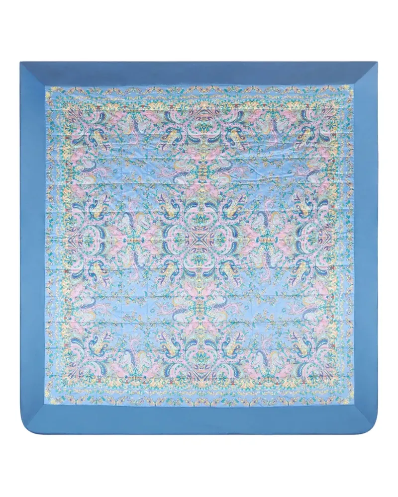 Etro Steppdecke mit Paisley-Print - Blau Blau