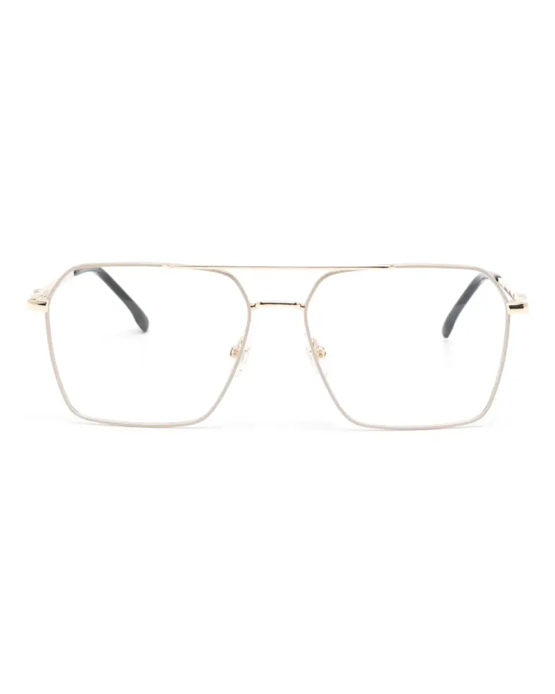 Carrera Brille mit geometrischem Gestell - Gold Gold