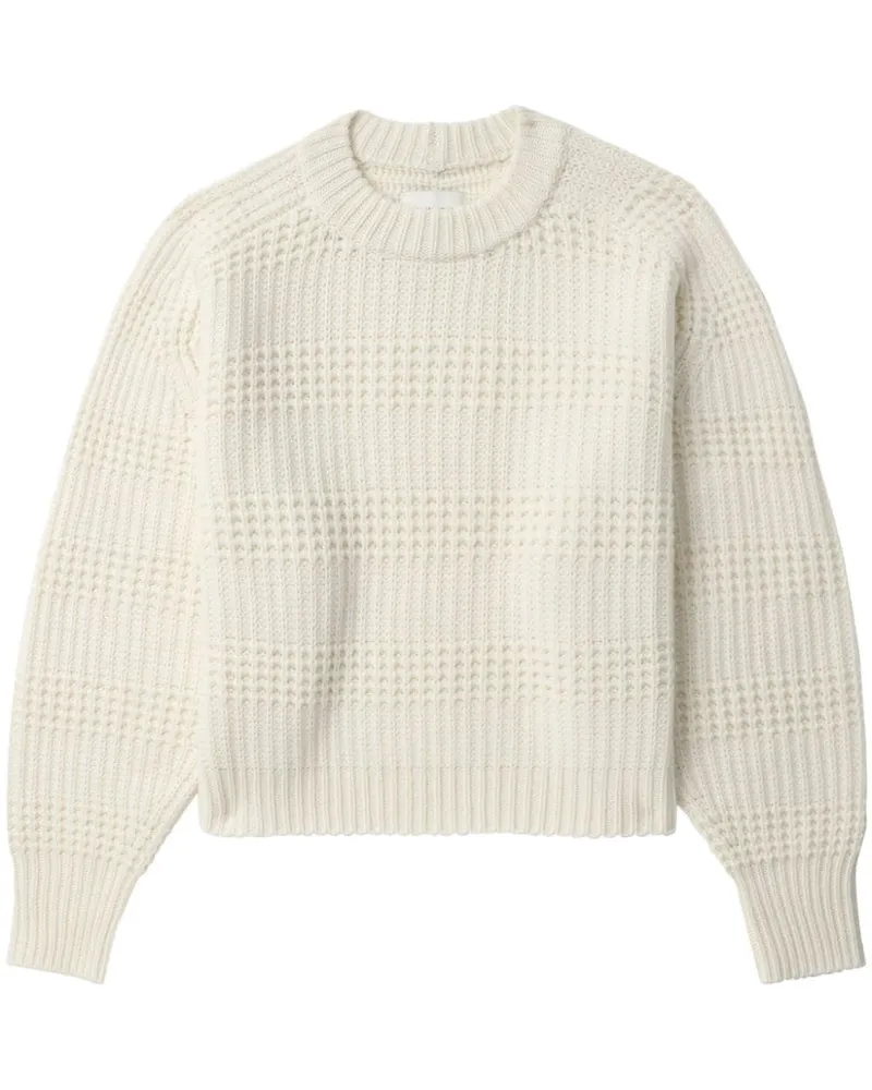 Loulou Studio Kaschmirpullover mit Rundhalsausschnitt Nude