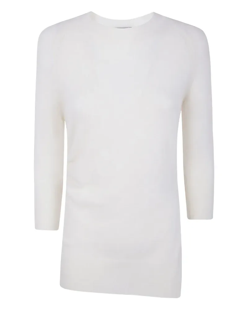 MRZ Klassischer Kaschmirpullover - Weiß Weiß