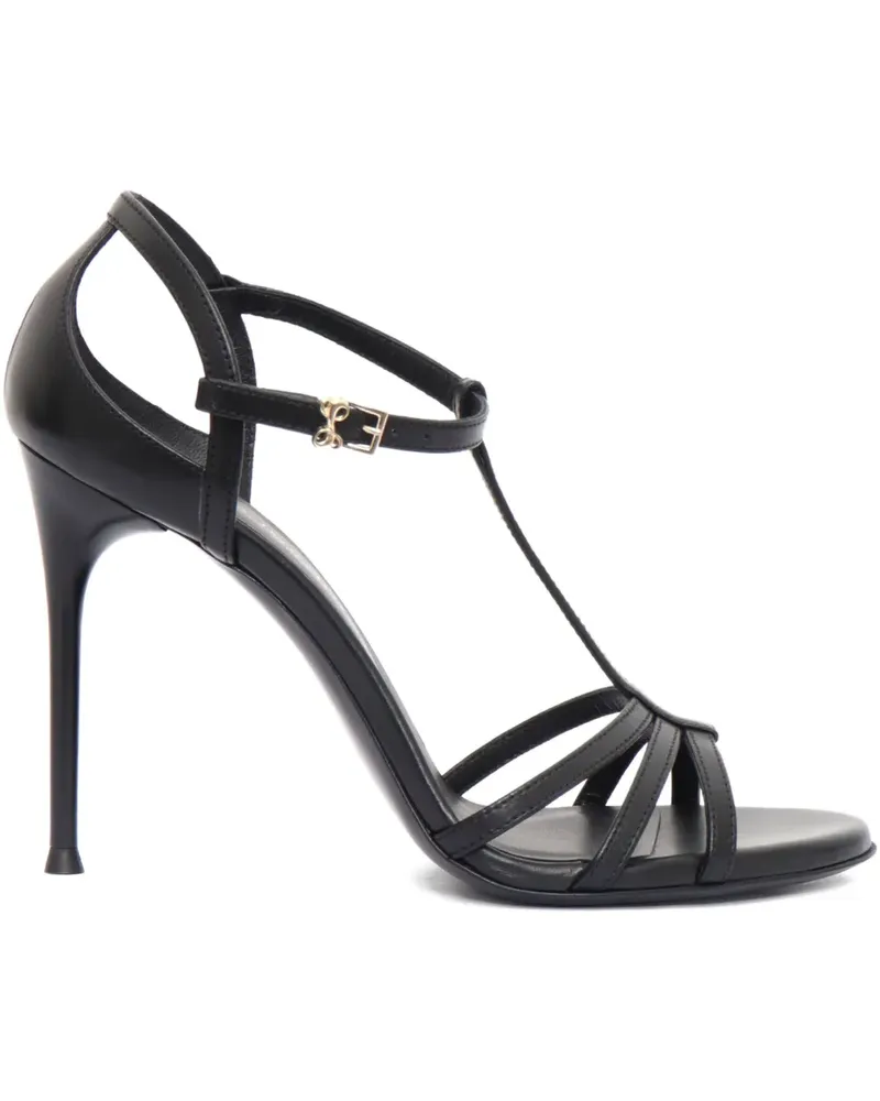 Sergio Levantesi Sandalen aus Leder - Schwarz Schwarz