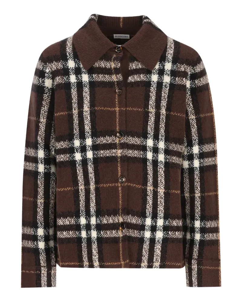 Burberry Karierte Hemdjacke - Braun Braun