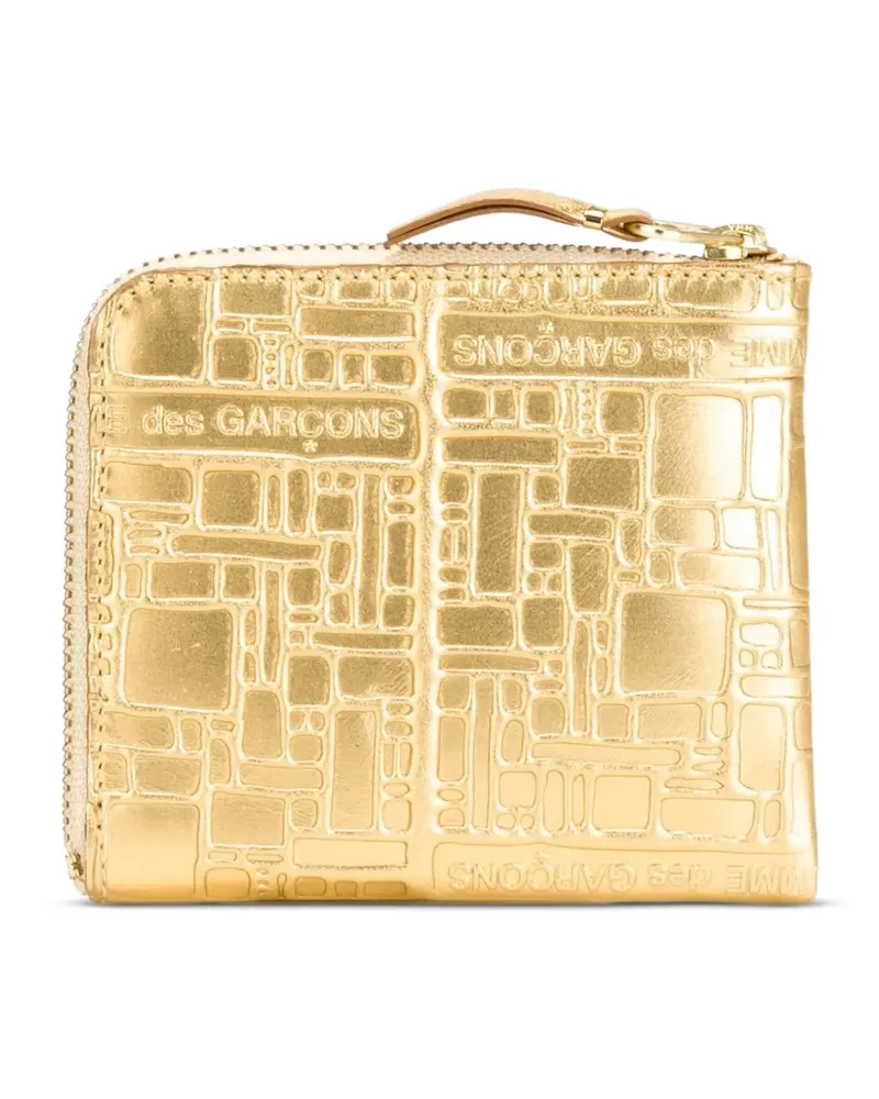 Comme des Garçons Embossed Logo' Portemonnaie - Metallic Metallic