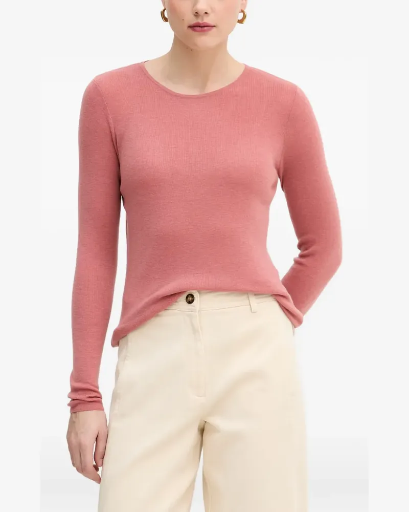 Mos Mosh Bouch fine-knit long-sleeve top - Rosa Rosa