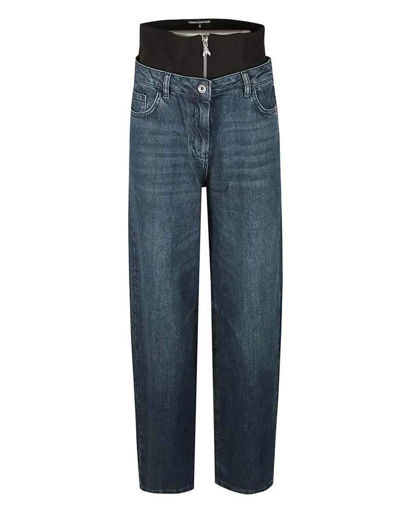 Patrizia Pepe Jeans mit Saumschlitz - Blau Blau