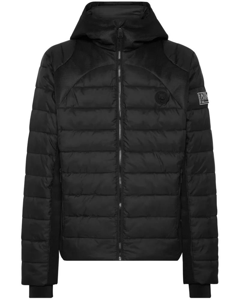 Philipp Plein Gefütterte Kapuzenjacke - Schwarz Schwarz