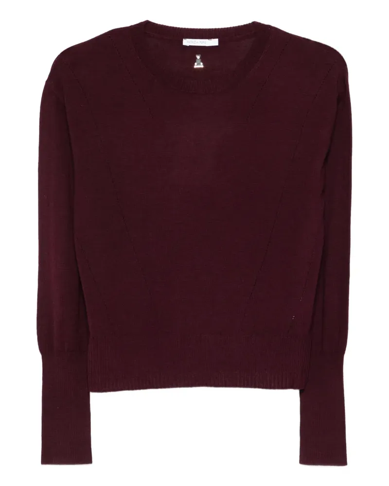 Patrizia Pepe Klassischer Pullover - Violett Violett