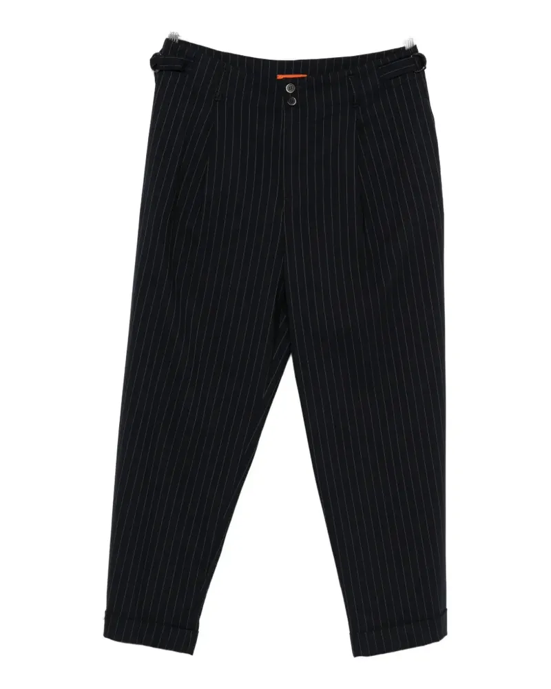 BARENA pinstripe tailored trousers - Schwarz Schwarz