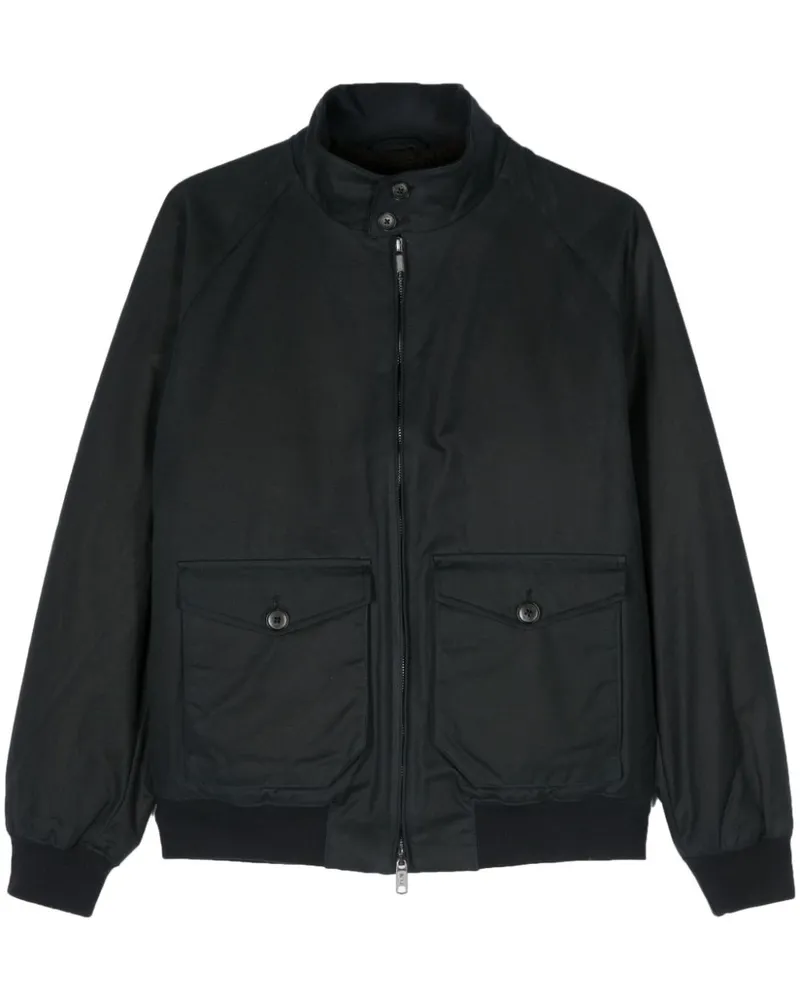 Baracuta G9 Waxed Pocket Jacke - Blau Blau
