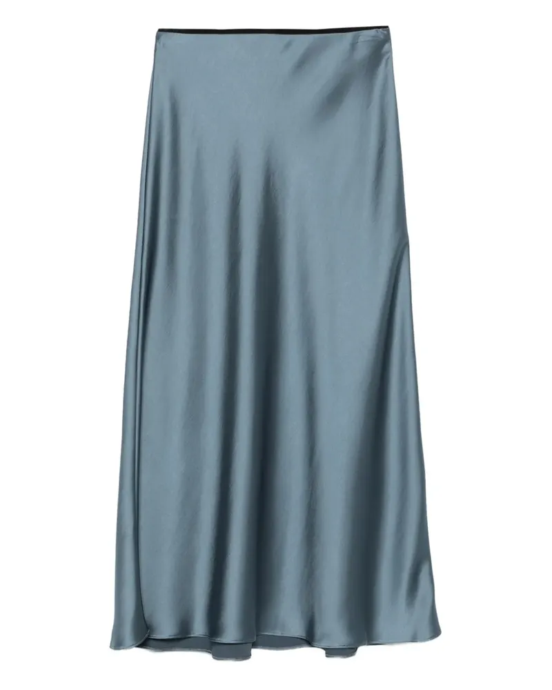 Luisa Cerano Midirock aus Satin - Blau Blau