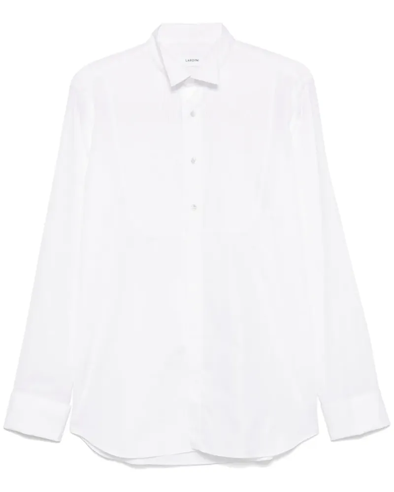 LARDINI Hemd mit Biesendetail - Weiß Weiß