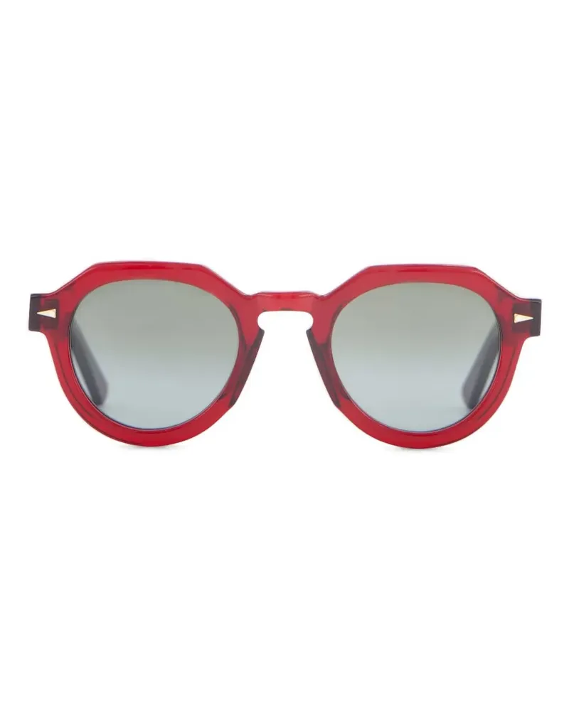 AHLEM Runde Grenelle Sonnenbrille - Rot Rot