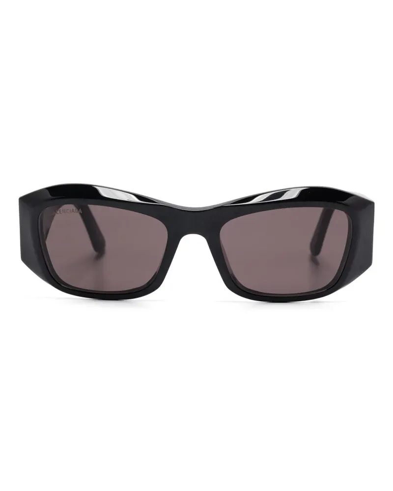 Balenciaga Signature Square AF Sonnenbrille - Schwarz Schwarz