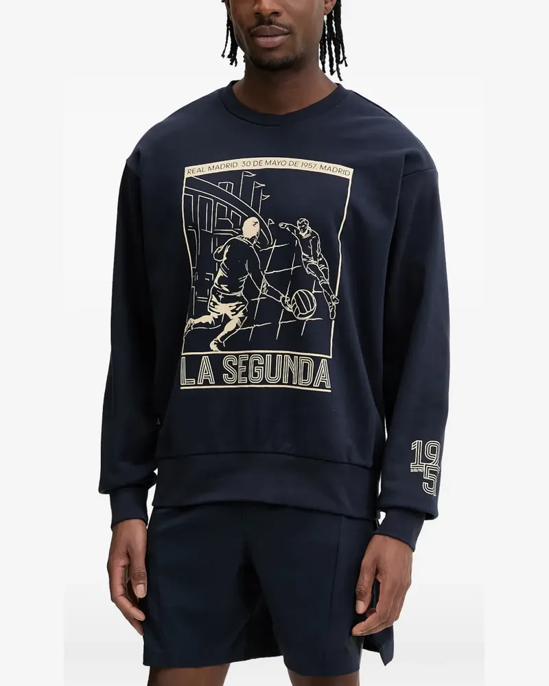 adidas Real Madrid Heritage graphic-print sweatshirt - Blau Blau