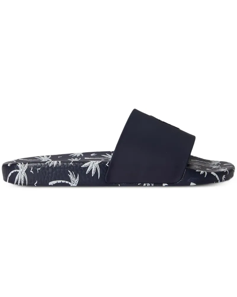 Ralph Lauren Pantoletten mit Palmen-Print - Blau Blau