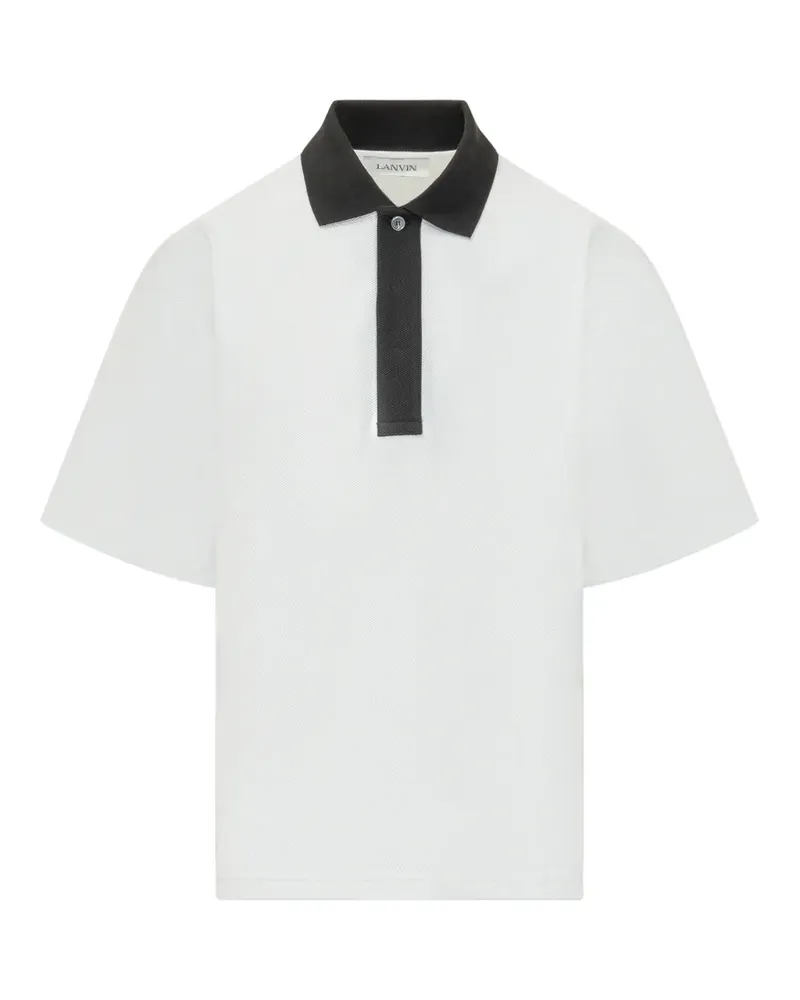 Lanvin buttoned cotton polo shirt - Weiß Weiß