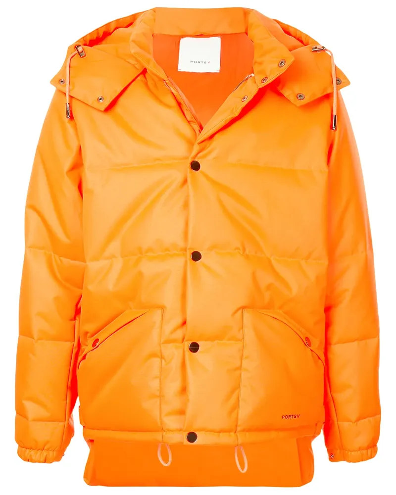 Ports V Gesteppte Jacke - Orange Orange