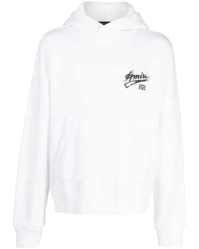 Amiri Hoodie mit aufgesticktem Logo - Weiß Weiß