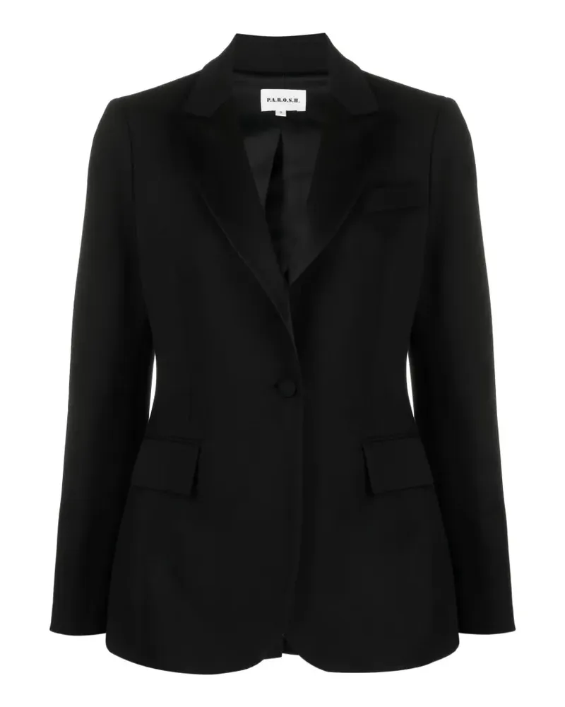 P.A.R.O.S.H. Einreihiger Blazer - Schwarz Schwarz