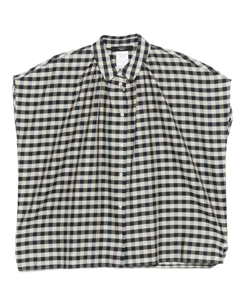 Max Mara Strano checked button-down shirt - Nude Nude