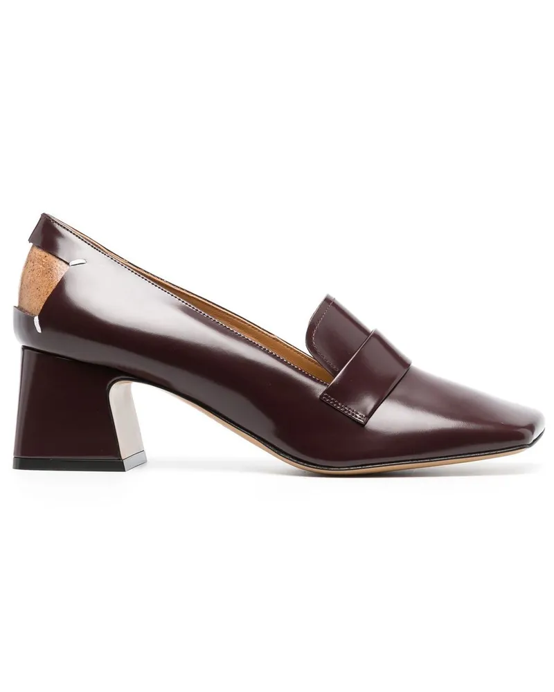 Maison Margiela Décortiqué Pumps mit Ziernähten 60mm - Rot Rot