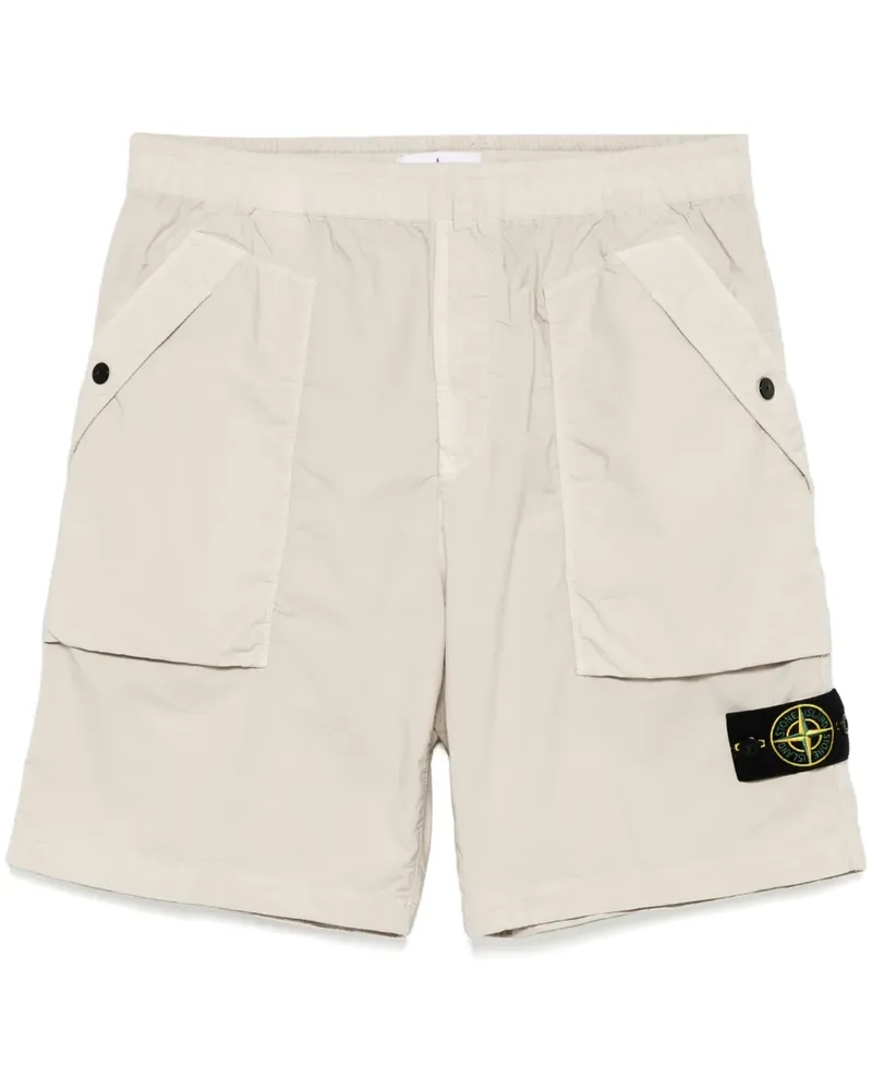 Stone Island Shorts mit Kompass-Patch - Nude Nude
