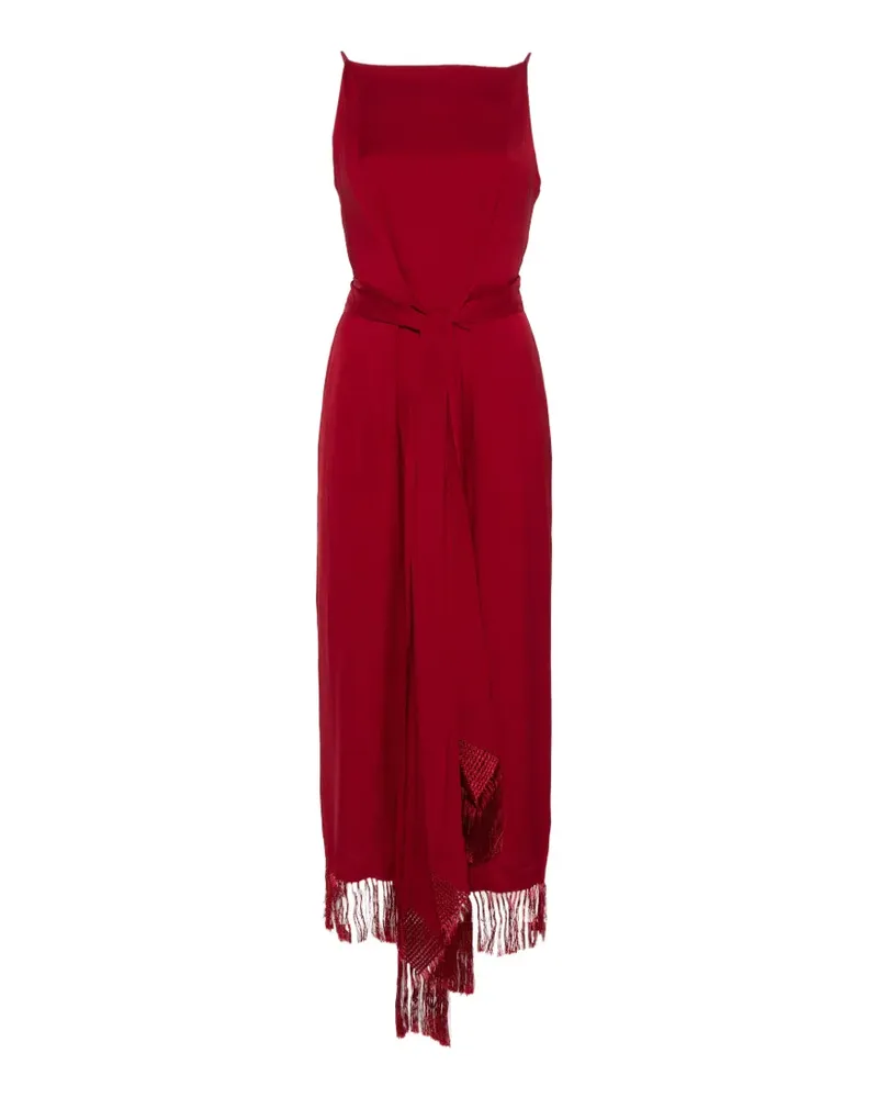 Ralph Lauren column fringe dress - Rot Rot